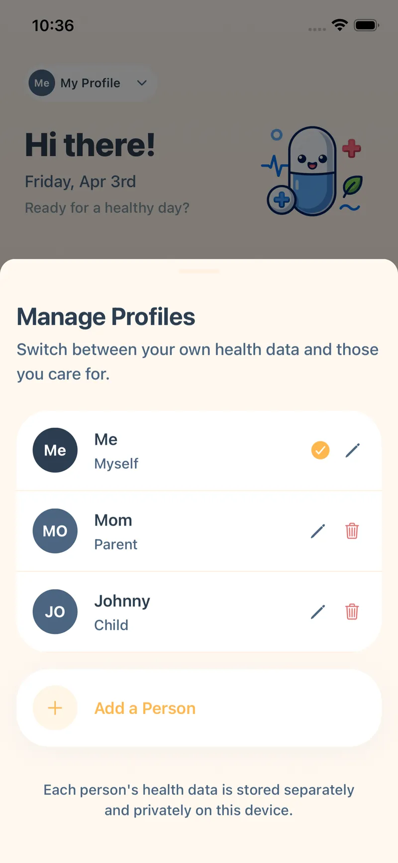 Doso family health profile management
